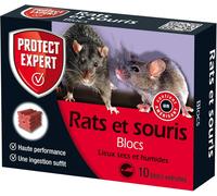 KALANKA-FB300 Rats & Souris 10 Blocs extrudés pour lieux secs et humides, 300 GR