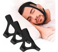 Kalanka-Fdeety Lot De 3 Bandes Anti Ronflement Réglables En Néoprène Attelles De Menton Confortables Pour Réduire Le Ronflement Aides Au Sommeil Efficaces Pour Hommes Et Femmes Accessoires De Nuit(No