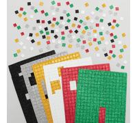 KALANKA-FE817 Mosaïque Autocollante Motif Noël Paillette - Lot de 1950, Loisir Créatif pour Enfant, Création