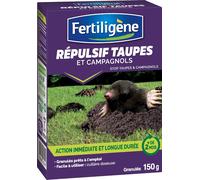 KALANKA-FERTILIGENE FREPTAUP - Répulsif Anti-Taupes et Campagnols Granulés Prêt à l'Emploi 150 g - Action immédiate et longue durée - Jusqu'à 2 mois d'éfficacité - Facile à utiliser - Avec cuillière