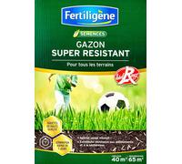 Kalanka-Fertiligene Resi40 - Semences Gazon Super Résistant Tous Terrains 1 Kg - Premières Pousses En 1 Semaine - Pour Usage Intensif Certifié Label Rouge - Excellente Résistance Aux Piétinements - P