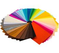 KALANKA-Feuilles de tissu en feutre 40PCS - Taille A4 Textile Tissus Fuzzy Artisanat DIY - Forme rectangulaire multicolore - Couper à la taille - pour Scrapbooking Art et Artisanat - 30 x 20cm