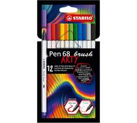 KALANKA-Feutre pinceau - Pen 68 brush - Etui carton ARTY x 12 feutres dessin pointe pinceau -gamme ARTY