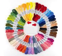 Kalanka-Fil À Broder Embroidery Floss, 50 Couleurs Fils Broderie Kit Pour Bracelets Brésiliens, Broderies, Loisirs Créatifs, Point De Croix, 8m, 6 Brins, Fil A Coudre Threads