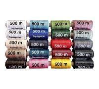 Kalanka-Fil À Coudre 100% Polyester, Lot De 20 Bobines, Divers Coloris - Fil À Coudre/Fil Machine À Coudre/Kit Couture/Fil À Coudre Universel Syngarn