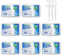 Kalanka-Fil Dentaire 400 Médiators Dentaires À Haute Résistance Avec Étui De Voyage Portable Et Cure-Dents Idéal Pour La Famille, Les Hôtels, Les Voyages (Lot De 8 Boîtes)