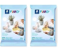 Kalanka-Fimo Air - Pain Pâte À Modeler - 500 Grammes - Blanc - 8100-0 (Lot De 2)