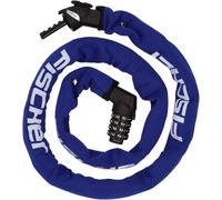 Kalanka-Fischer Antivol À Chaîne En Néoprène Avec Serrure À Combinaison, Haute Sécurité Pour Vélos Et Vélos Électriques, Anti-Vol, Bleu, Longueur : 130 Cm