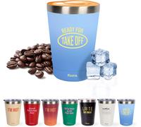 Kalanka-Fisura \U2013 Gobelet Isotherme Original "Ready". Gobelet Isotherme Bleu Pour Café À Emporter. Tasse À Café 310 Ml. Tasse Thermique En Acier Inoxydable. Sans Bpa. Tasse Pour Voiture.