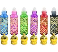 Kalanka-Flacon Roll On Vide 8ml, Lot De 6 Flacons En Verre Roll On Rechargeables Avec Bille Pour Huiles Essentielles, Échantillons De Parfum, Conteneurs De Voyage