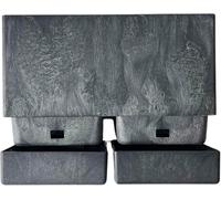 KALANKA-Flexi Element - Lot de 2 bols - Soucoupe pour plate-bande surélevée Flexi Element - Idéal pour les parterres surélevés sur le balcon ou la terrasse