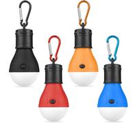 Kalanka-Flintronic Lampe De Camping, 4pcs Lanterne De Camping Led Avec Crochet, Lampe De Tente De Camping Portable Lumière De Secours Étanche Pour Le Camping Pour Randonnée Pêche Chasse
