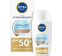 Kalanka-- Fluide Teinté Uv Quotidien Fps 50+ - Protection Solaire Visage - Hydrate & Unifie Le Teint - Acide Hyaluronique - Formule Ultra-Légère - Tous Types De Peaux - Teinte : Medium - 40 Ml