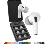 KALANKA-Foam Masters Lot de 3 Paires d'embouts d'oreille en Mousse à mémoire de Forme pour AirPods Pro 1ère et 2ème génération Nouvelle Version 4.0 ¿ Black Magic Confortables Sécurisés Meille