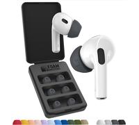 KALANKA-Foam Masters Ultra-Premium Memory Foam Ear Tips for AirPods Pro 1st & 2nd Gen 3 Pairs Black Magic Ver 6.0 Secure Comfort Better Noise Cancel Replacement Buds ¿ Space Gray, Small