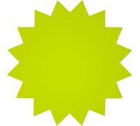 KALANKA-folia 671 911 \u2013 Symbole publicitaire étoile, env. 18 cm, 20 pièces, Jaune Vif en Carton Lumineux Double Face.