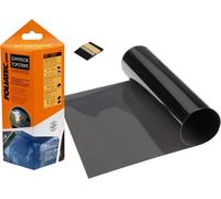 Kalanka-Foliatec Topstripe Film Teinté Antireflet Pour Pare-Brise, Protection Solaire Efficace Grâce À La Teinte, Gris-Noir, 15 X 152 Cm