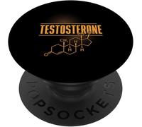 Kalanka-Formule Chimique De L'hormone De Structure Chimique De Testostérone Popsockets Popgrip Adhésif