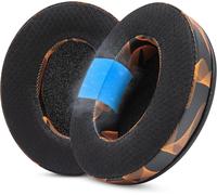 KALANKA-Freeze - Coussinets de Remplacement en Gel de Refroidissement en Tissu Hybride - Compatible avec Hyper X Cloud, Steelseries Arctis, ATH M50X - Confortable et Frais Plus Longtemps Kinetic Wa