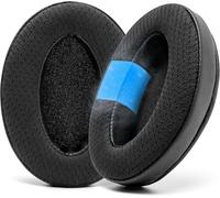 KALANKA-Freeze - Coussinets de Remplacement en Gel de Refroidissement en Tissu Hybride - Compatible avec HyperX Cloud, Steelseries Arctis, ATH M50X - Confortable et Frais Plus Longtemps Noir