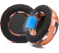 KALANKA-Freeze Virtuoso - Oreillettes en Gel de Refroidissement en Tissu Hybride pour Casque de Jeu Corsair Virtuoso par Wicked Cushions - Épaisseur et Isolation Acoustique améliorées Orange Prism