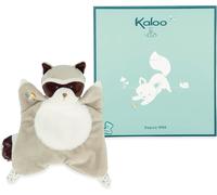 KALANKA-- Fripons - Doudou Carré Raton Laveur Gaston - Doudou Moelleux et Extra Doux - 24 cm - Dès la Naissance,K205001