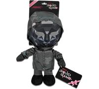 KALANKA-Frontman Squid Game Doudou ¿ 28 cm, noir, design détaillé, article original sous licence