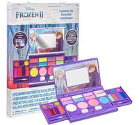 Kalanka-Frozen 2 Cosmétiques Compactset Avec Miroir 14 Gloses Lèvre, 4 Corps Shines, 6 Brosses Coloré Portable Pliable Make Up Kit Beauté Pour Les Filles