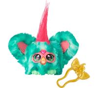 KALANKA-Furblets Mello-Nee - Peluche Intéractive - 45+ Musiques d'Été, Sons et Phrases en Furbish - Idée Cadeau pour Enfants dès 6 Ans - Peluche Musicale avec Fourrure Rouge et Verte Pastèque