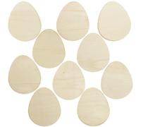 KALANKA-FX504 Sous-verres en bois pour ?ufs de Pâques \u2013 Lot de 10, décors de Pâques en mousse pour les enfants
