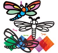 Kalanka-Fx779 Kits De Décoration Papillon De Verre - Paquet De 6, Kits De Décoration Pour Vitrail