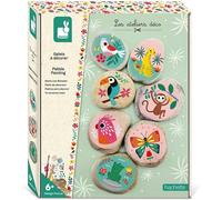 KALANKA-- Galets à Décorer - Les Ateliers Déco - Kit Loisir Créatif Enfant - Apprentissage Motricité Fine et Concentration - Dès 6 ans, J07922