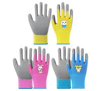 KALANKA-Gant Jardinage Enfant 3 Paires Kit Jardinage Enfant Pour Plage Elevage Jardinage Bricolage Enfants 8-12 Ans Motifs Cartoonesques Resistants Anti Rayures Gants de travail