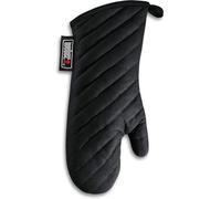 KALANKA-Gant pour Barbecue - Gant de Cuisine Résistant à la Chaleur en Coton et Polyester avec Broderie - Taille Unique - Noir (8303)