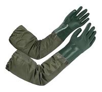 KALANKA-Gants de bassin longs en caoutchouc de 70 cm - Gants résistants aux produits chimiques pour le jardinage, la pêche, l'ingénierie mécanique (vert)
