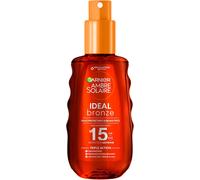 Kalanka-Garnier Ambre Solaire Ideal Bronze - Huile Protectrice Sublimatrice Spf 15 - Sublime Le Bronzage - Non Collant - Vitamine E & Beurre De Karité - Vegan & Cruelty Free - Tous Types De Peaux - 1