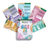 Kalanka-Garnier Skin Active - Lot De 5 Masques Tissu Hydra Bomb - Visage & Yeux - Hydratation, Éclat & Nutrition - Acide Hyaluronique - Peaux Fatiguées, Ternes Ou Désydratées - X5