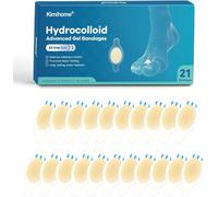 Kalanka-Gel Blister Bandages - 21 Pcs Hydrocolloid Bandages For Feet, Blister Cushions Pads, Water Resistant Adhesive Bandages For Heel, Toes & Foot, Blister Bandages For Prevention & Recovery (Toe P