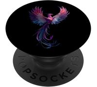 Kalanka-Genderfluid Phoenix Bird Queer Pride Flag Rising From Ashes Popsockets Popgrip Adhésif