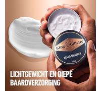 Kalanka-Gillette King C. Baume Barbe Homme, Conditionneur Adoucissant Au Beurre De Cacao Nutritif, À L¿Huile D¿Argan Et Au Beurre De Karité, Hydrate Et Revitalise, Accessoire Kit De Rasage Pour Homme