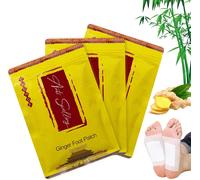 Kalanka-Ginger Foot Patches, Lot De 30 Patchs Détoxifiants Gingembre, Patch Détoxifiant Anti Gonflement Gingembre, Patch Detox Pieds Pour Un Nettoyage En Profondeur, Améliorent Sommeil