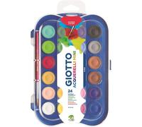 KALANKA-GIOTTO Acquerelli Mini - Boîte de 24 pastilles de gouache + pinceau