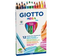 Kalanka-Giotto Mega Tri - Etui 12 Crayons De Couleur