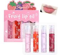 Kalanka-Girls Roll On Lip Gloss Set With Case, 4 Pcs Gloss À Lèvres Maquillage Brillant Pour Les Lèvres Pour Enfants Et Adolescents,Saveurs Fruitées,Convient Aux Enfants,Cadeau De Fête,Meilleurs Amis