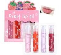Kalanka-Girls Roll On Lip Gloss Set With Case, 4 Pcs Gloss À Lèvres Maquillage Brillant Pour Les Lèvres Pour Enfants Et Adolescents,Saveurs Fruitées,Convient Aux Enfants,Cadeau De Fête,Meilleurs Amis
