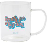 Kalanka-Glass Mug - Ready For A Big Day