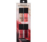 Kalanka-Glow Reviver Quad Goals Lip Oil Kit, 4 Nuances : Pink Quartz, Rose Envy, Jam Session, Crystal Baller, Hydrating Formula, Sheer Colour, Vegan & Cruelty-Free