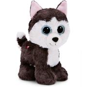 KALANKA-GLUBSCHIS Doudou chien Husky Barkley 15 cm - Peluche colorée avec de grands yeux scintillants, peluche pour les amateurs de doudous - 49398