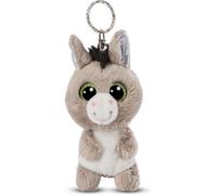 KALANKA-Glubschis : l¿Originale ¿ Âne Donki en Porte-clés Glubschis 9cm ¿ Pendentif en Peluche pour Cordon, Porte-Clef et Trousseau ¿ Porte-Bonheur de Sac ¿ Cadeau Original Enfant