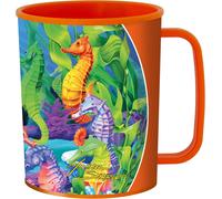 KALANKA-Gobelet - Hippocampe Hilarant de Deluxebase. Gobelet Art Lenticulaire 3D. Gobelets en plastique de 300 ml pour enfants illustrations originales licence artiste renommé Michael Searle